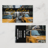 Carte De Visite Chauffeur Taxi Chauffeur Chauffeur Chauffeur Trans (Devant / Derrière)