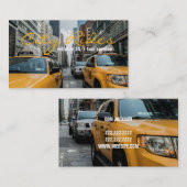 Carte De Visite Chauffeur Taxi Chauffeur Chauffeur Chauffeur Trans (Devant / Derrière)