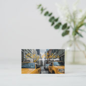Carte De Visite Chauffeur Taxi Chauffeur Chauffeur Chauffeur Trans (Debout devant)