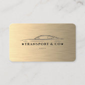 Carte De Visite Chauffeur - Transport Voiture Louer Bleu foncé (Devant)