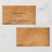 Carte De Visite Chauffeur Vintage (Devant / Derrière)