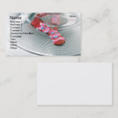 Carte De Visite Chaussette rouge (Devant / Derrière)