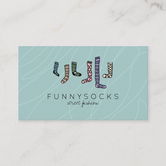 Carte De Visite Chaussettes Sport Chaussures (Devant)