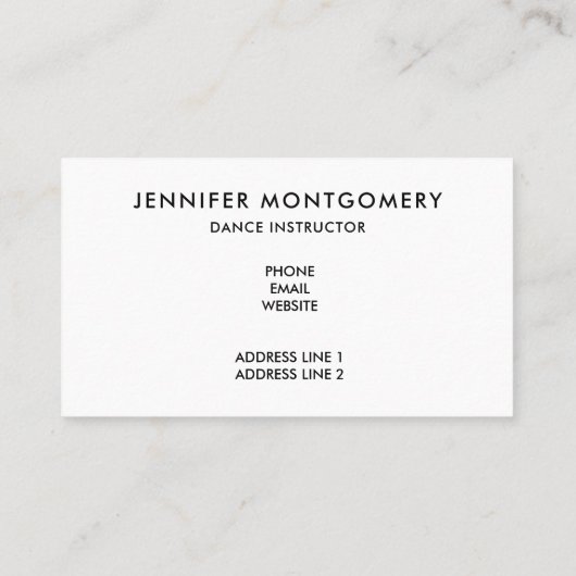 Carte De Visite Chaussons Bleu Noir En Pointe (Dos)