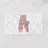 Carte De Visite Chaussons de ballet Chaussures d'orteil (Dos)