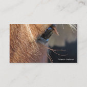 Carte De Visite Chaussure à cheval (Dos)