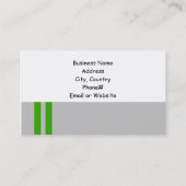 Carte De Visite Chaussure classique - Noir et Vert (Dos)