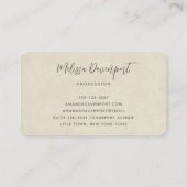 Carte De Visite Chaussure elfe rouge avec Sucres de canne (Dos)