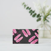 Carte De Visite Chaussure rose Noir (Debout devant)