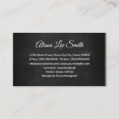 Carte De Visite Chaussure rose Noir (Dos)