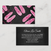 Carte De Visite Chaussure rose Noir (Devant / Derrière)