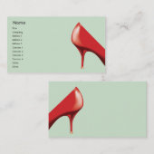 Carte De Visite Chaussure rouge - affaires (Devant / Derrière)