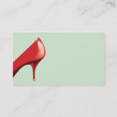 Carte De Visite Chaussure rouge - affaires (Dos)