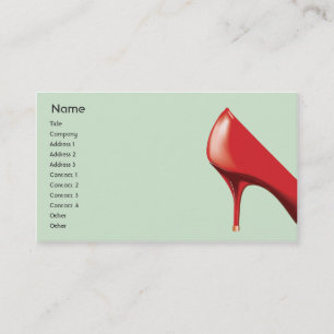 Carte De Visite Chaussure rouge - affaires