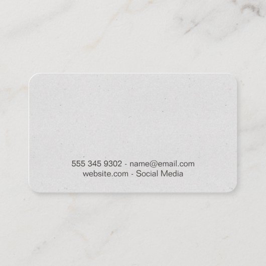 Carte De Visite Chaussures (Dos)