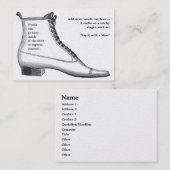 Carte De Visite Chaussures antiques (Devant / Derrière)