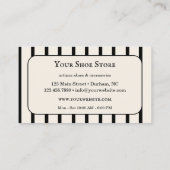 Carte De Visite Chaussures artisanales de mode (Dos)