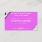 Carte De Visite Chaussures Baskets Violet Sport Sport Sport (Dos)