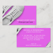 Carte De Visite Chaussures Baskets Violet Sport Sport Sport (Devant / Derrière)