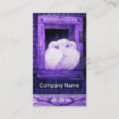 CARTE DE VISITE CHAUSSURES BLANCHES À LA FENÊTRE BLEUE (Dos)