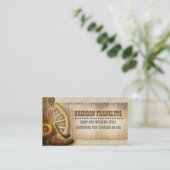 Carte De Visite Chaussures Cowboy Pays Occidental (Debout devant)