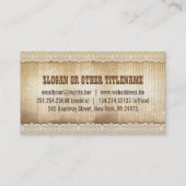 Carte De Visite Chaussures Cowboy Pays Occidental (Dos)