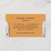 Carte De Visite Chaussures de Basket de sport Brown de la Marine (Dos)