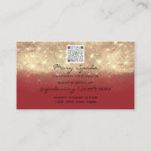 Carte De Visite Chaussures de monogramme Parties scintillant RedGo (Dos)