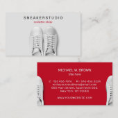 Carte De Visite Chaussures de sport baskets grises (Devant / Derrière)