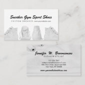 Carte De Visite Chaussures de sport blanches (Devant / Derrière)