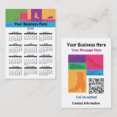 Carte De Visite Chaussures de vente au détail de calendrier de (Devant / Derrière)