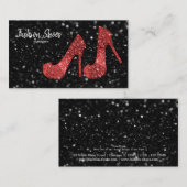 Carte De Visite Chaussures Glam talons hauts (Devant / Derrière)