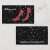 Carte De Visite Chaussures Glam talons hauts (Devant / Derrière)