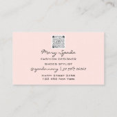 Carte De Visite Chaussures Monogramme Parties scintillant noire ta (Dos)