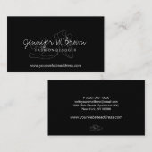 Carte De Visite Chaussures sport noir basket (Devant / Derrière)