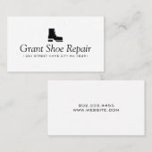 Carte De Visite Chaussures, Vestes, Atelier de réparation (Devant / Derrière)