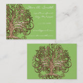 Carte De Visite Chaux et arbre Brown (Devant / Derrière)