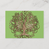 Carte De Visite Chaux et arbre Brown (Dos)