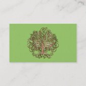 Carte De Visite Chaux et arbre Brown (Dos)