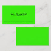 Carte De Visite chaux simple (Devant / Derrière)