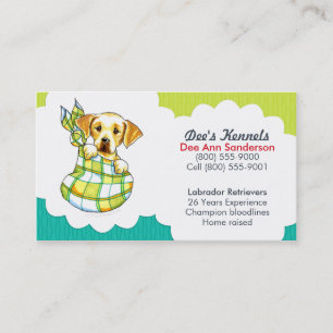 Carte De Visite Chaux Turquoise de chaux pour chien du laboratoire