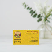 Carte De Visite Cheeseburger (Debout devant)