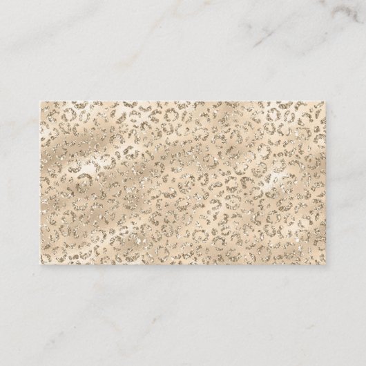 Carte De Visite Cheetah Leopard Skin Imprimer Motif Animal (Devant)