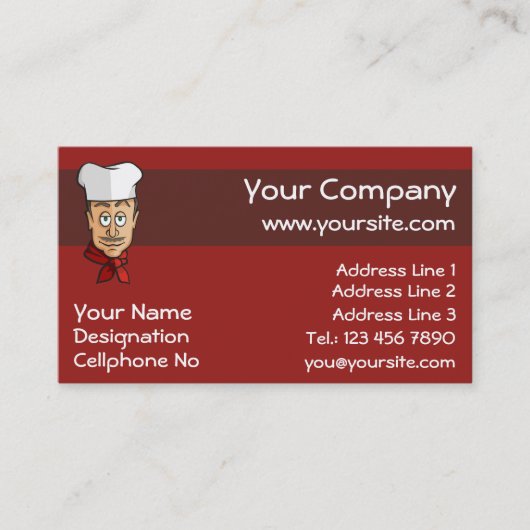 Carte De Visite Chef (Devant)