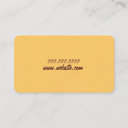 Carte De Visite Chef (Dos)