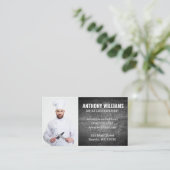 Carte De Visite Chef avec couteaux (Debout devant)