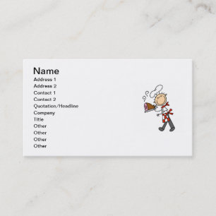 Carte De Visite Chef avec jambon cuit