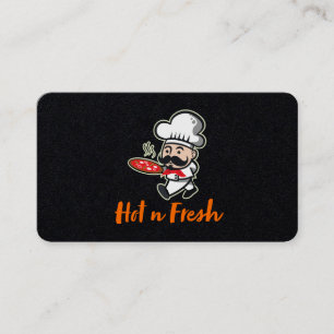 Carte De Visite Chef Avec Pizza