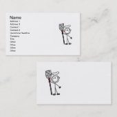 Carte De Visite Chef avec spatule (Devant / Derrière)