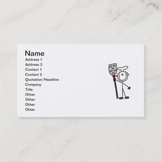 Carte De Visite Chef avec spatule (Devant)